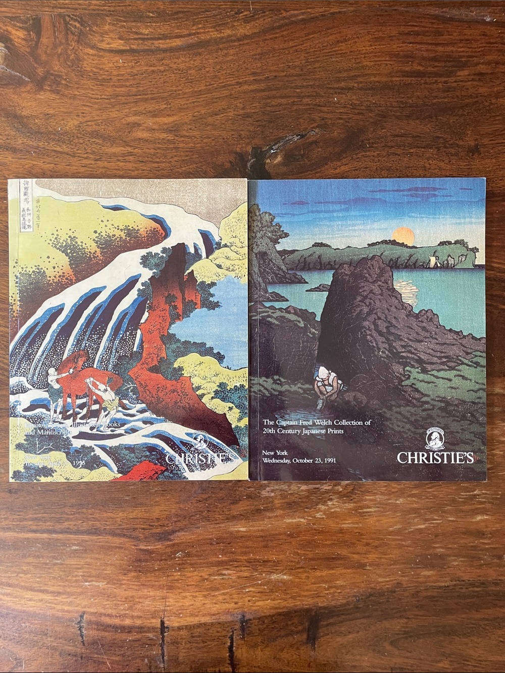 2 Christie’s Auction: Fred Welch Collection + Japanese Prints Books Manuscripts